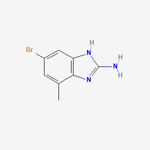molecular formula C8H8BrN3 B2835749 6-Bromo-4-methyl-1H-benzimidazol-2-amine CAS No. 1388023-92-4