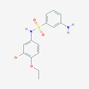 molecular formula C14H15BrN2O3S B2835752 3-氨基-N-(3-溴-4-乙氧苯基)苯-1-磺酰胺 CAS No. 721916-20-7