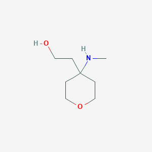 molecular formula C8H17NO2 B2835759 2-[4-(Methylamino)oxan-4-yl]ethan-1-ol CAS No. 1432679-98-5