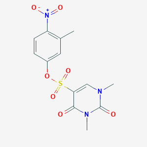 molecular formula C13H13N3O7S B2835761 (3-Methyl-4-nitrophenyl) 1,3-dimethyl-2,4-dioxopyrimidine-5-sulfonate CAS No. 869070-46-2