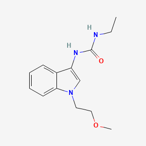 molecular formula C14H19N3O2 B2835767 1-ethyl-3-(1-(2-methoxyethyl)-1H-indol-3-yl)urea CAS No. 922991-69-3