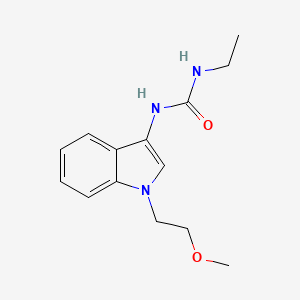 molecular formula C14H19N3O2 B2835767 1-乙基-3-(1-(2-甲氧基乙基)-1H-吲哚-3-基)脲 CAS No. 922991-69-3