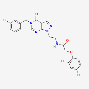 N-(2-(5-(3-chlorobenzyl)-4-oxo-4,5-dihydro-1H-pyrazolo[3,4-d]pyrimidin-1-yl)ethyl)-2-(2,4-dichlorophenoxy)acetamide