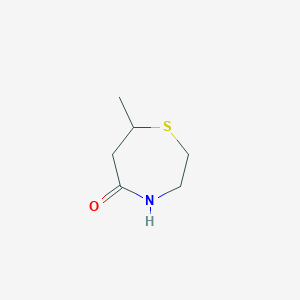 molecular formula C6H11NOS B2835779 7-Methyl-1,4-thiazepan-5-one CAS No. 2897-05-4