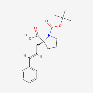 Boc-(R)-alpha-(3-phenyl-allyl)-proline
