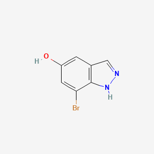 molecular formula C7H5BrN2O B2835793 7-溴-1H-吲哚-5-酚 CAS No. 1512720-83-0