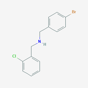molecular formula C14H13BrClN B283580 N-(4-bromobenzyl)-N-(2-chlorobenzyl)amine 