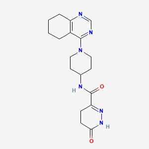6-oxo-N-(1-(5,6,7,8-tetrahydroquinazolin-4-yl)piperidin-4-yl)-1,4,5,6-tetrahydropyridazine-3-carboxamide