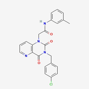 2-(3-(4-chlorobenzyl)-2,4-dioxo-3,4-dihydropyrido[3,2-d]pyrimidin-1(2H)-yl)-N-(m-tolyl)acetamide