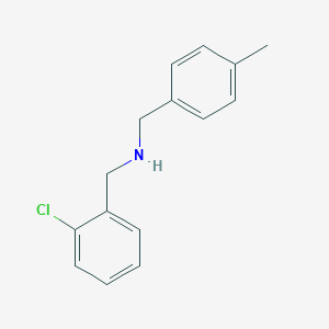 molecular formula C15H16ClN B283581 N-(2-chlorobenzyl)-N-(4-methylbenzyl)amine 
