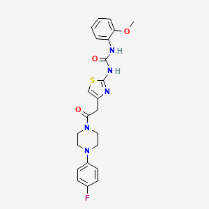 1-(4-(2-(4-(4-Fluorophenyl)piperazin-1-yl)-2-oxoethyl)thiazol-2-yl)-3-(2-methoxyphenyl)urea