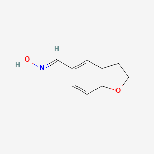 molecular formula C9H9NO2 B2835839 2,3-Dihydrobenzo[b]furan-5-carbaldehyde oxime CAS No. 882287-07-2