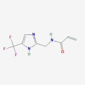 molecular formula C8H8F3N3O B2835840 N-[[5-(Trifluoromethyl)-1H-imidazol-2-yl]methyl]prop-2-enamide CAS No. 2411236-73-0