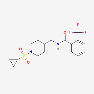 N-((1-(cyclopropylsulfonyl)piperidin-4-yl)methyl)-2-(trifluoromethyl)benzamide