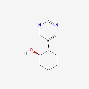 (1R,2S)-2-(pyrimidin-5-yl)cyclohexan-1-ol