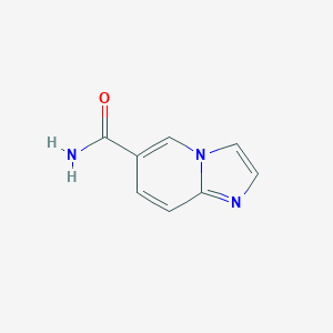 molecular formula C8H7N3O B028359 咪唑并[1,2-a]吡啶-6-甲酰胺 CAS No. 103313-38-8