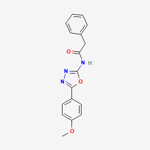 N-(5-(4-methoxyphenyl)-1,3,4-oxadiazol-2-yl)-2-phenylacetamide