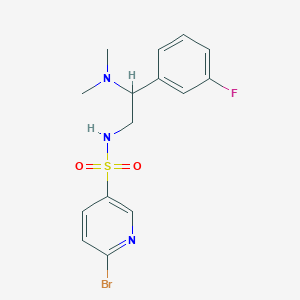 6-bromo-N-[2-(dimethylamino)-2-(3-fluorophenyl)ethyl]pyridine-3-sulfonamide