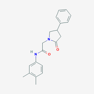 N-(3,4-dimethylphenyl)-2-(2-oxo-4-phenyl-1-pyrrolidinyl)acetamide