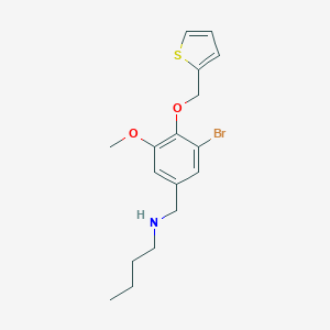 N-[3-bromo-5-methoxy-4-(2-thienylmethoxy)benzyl]-N-butylamine