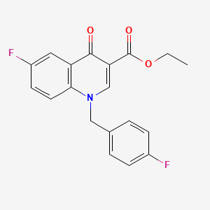 Ethyl 6-fluoro-1-(4-fluorobenzyl)-4-oxo-1,4-dihydroquinoline-3-carboxylate