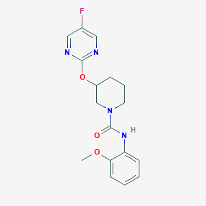 molecular formula C17H19FN4O3 B2836001 3-((5-fluoropyrimidin-2-yl)oxy)-N-(2-methoxyphenyl)piperidine-1-carboxamide CAS No. 2034528-73-7