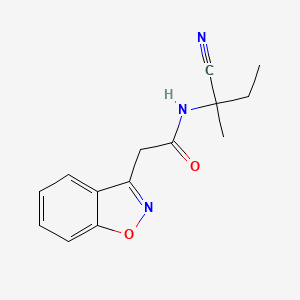 2-(1,2-benzoxazol-3-yl)-N-(1-cyano-1-methylpropyl)acetamide