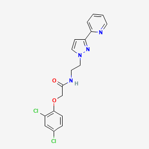 2-(2,4-dichlorophenoxy)-N-(2-(3-(pyridin-2-yl)-1H-pyrazol-1-yl)ethyl)acetamide