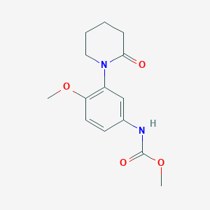 Methyl (4-methoxy-3-(2-oxopiperidin-1-yl)phenyl)carbamate