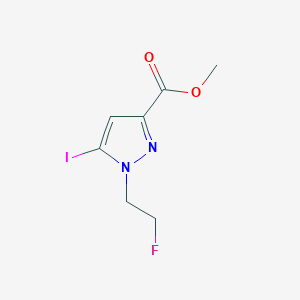 Methyl 1-(2-fluoroethyl)-5-iodopyrazole-3-carboxylate