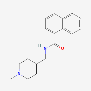 molecular formula C18H22N2O B2836059 N-((1-甲基哌啶-4-基)甲基)-1-萘酰胺 CAS No. 953988-32-4