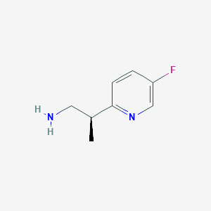 molecular formula C8H11FN2 B2836060 (2S)-2-(5-Fluoropyridin-2-yl)propan-1-amine CAS No. 2248175-15-5