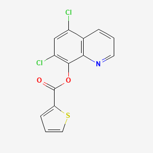 Thiophene-2-carboxylic acid 5,7-dichloro-quinolin-8-yl ester