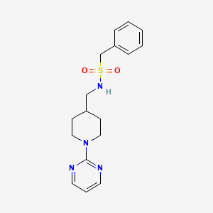 1-phenyl-N-{[1-(pyrimidin-2-yl)piperidin-4-yl]methyl}methanesulfonamide