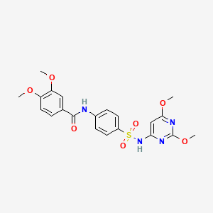 N-{4-[(2,6-dimethoxypyrimidin-4-yl)sulfamoyl]phenyl}-3,4-dimethoxybenzamide