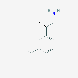 (2S)-2-(3-Propan-2-ylphenyl)propan-1-amine