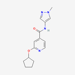 2-(cyclopentyloxy)-N-(1-methyl-1H-pyrazol-4-yl)isonicotinamide