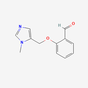 2-[(1-methyl-1H-imidazol-5-yl)methoxy]benzaldehyde