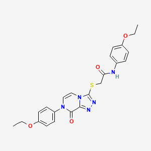 N-(4-ethoxyphenyl)-2-((7-(4-ethoxyphenyl)-8-oxo-7,8-dihydro-[1,2,4]triazolo[4,3-a]pyrazin-3-yl)thio)acetamide