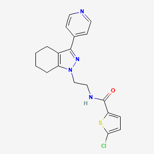 5-chloro-N-(2-(3-(pyridin-4-yl)-4,5,6,7-tetrahydro-1H-indazol-1-yl)ethyl)thiophene-2-carboxamide