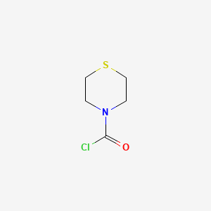 molecular formula C5H8ClNOS B2836128 Thiomorpholine-4-carbonyl chloride CAS No. 143185-09-5