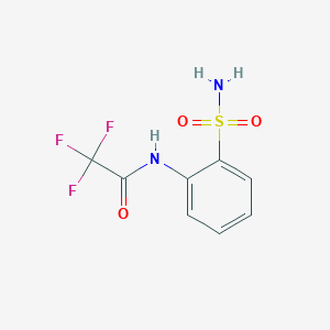 molecular formula C8H7F3N2O3S B2836130 2,2,2-trifluoro-N-(2-sulfamoylphenyl)acetamide CAS No. 70090-01-6
