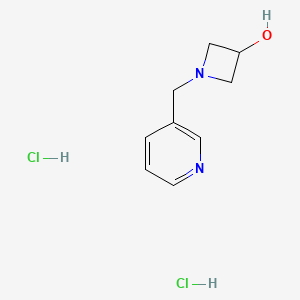 molecular formula C9H14Cl2N2O B2836137 1-(Pyridin-3-ylmethyl)azetidin-3-ol dihydrochloride CAS No. 2309554-03-6
