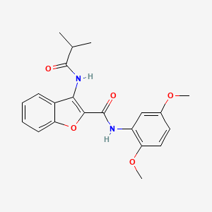 N-(2,5-dimethoxyphenyl)-3-isobutyramidobenzofuran-2-carboxamide