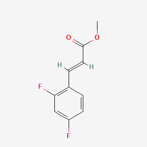 molecular formula C10H8F2O2 B2836150 Methyl 3-(2,4-difluorophenyl)acrylate CAS No. 166883-00-7; 186758-21-4