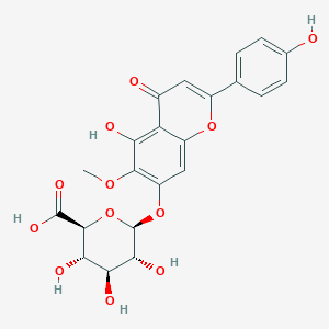 (2S,3S,4S,5R,6S)-3,4,5-trihydroxy-6-[5-hydroxy-2-(4-hydroxyphenyl)-6-methoxy-4-oxochromen-7-yl]oxyoxane-2-carboxylic acid