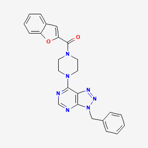 benzofuran-2-yl(4-(3-benzyl-3H-[1,2,3]triazolo[4,5-d]pyrimidin-7-yl)piperazin-1-yl)methanone