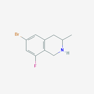 molecular formula C10H11BrFN B2836156 6-Bromo-8-fluoro-3-methyl-1,2,3,4-tetrahydroisoquinoline CAS No. 1343862-10-1