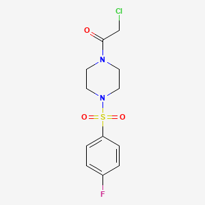 1-(Chloroacetyl)-4-[(4-fluorophenyl)sulfonyl]piperazine