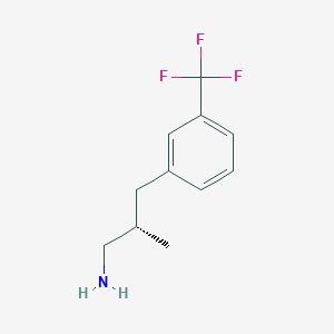 (2S)-2-Methyl-3-[3-(trifluoromethyl)phenyl]propan-1-amine